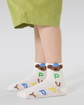 5足セット フォレストフレンドシップシリーズ キッズソックス かわいいカジュアルコットンソックス 男の子用